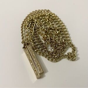 Michael Kors Gold Tone Lace Up Chain